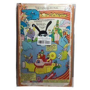 Nostalgic Beatles Yellow Sub Media Golden Era Pin Up Art Tin 12"x 8" Sign New